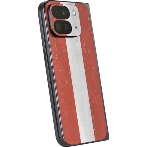 Latvia Flag Distressed Google Pixel 9 Pro Fold Skin